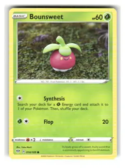 Bounsweet 014/189 Common Darkness Ablaze Pokemon Lightly Played - Image 1