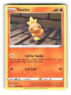 Torchic 022/189 Common Darkness Ablaze Pokemon Near Mint - Image 1
