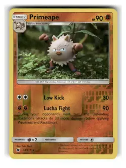 Primeape 51/111 Rare Crimson Invasion Pokemon Reverse Holo Lightly Played - Image 1