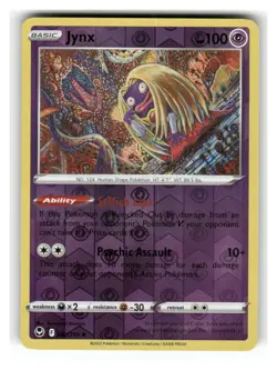 Jynx 062/195 Uncommon Silver Tempest Pokemon Reverse Holo Near Mint - Image 1
