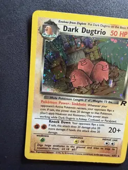 Pokemon TCG Dark Dugtrio Team Rocket Holo Rare #6/82 English 1999 50 HP - Image 3