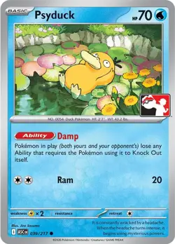 Psyduck 039/217 Common Prize Pack Series Cards Pokemon NM/M - Image 3