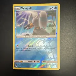 The Pokemon Company Wingull 37/149 SM Base Set 2017 EN Reverse Holo Common 60HP - Image 1