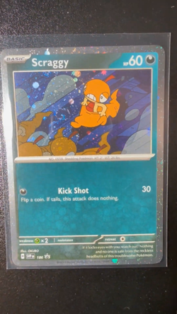 Scraggy (Cosmos Holo w/ Swirl) 186 Promo SVP NM - Image 2