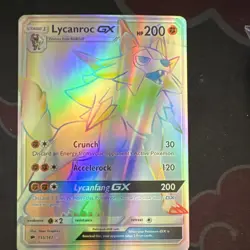 The Pokemon Company Pokemon TCG Burning Shadows Lycanroc GX 155/147 Secret Holo - Image 1