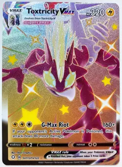 Toxtricity VMAX SV113/SV122 Shining Fates: Shiny Vault Holo Pokemon - Image 1