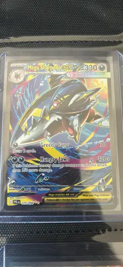 Pokemon TCG Mega Sharpedo EX 127/094 Evolutions Full Art Holo Rare English 330 - Image 1