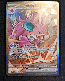 Pokemon TCG, Team Rocket's Nidoking ex 233/182 Sv10 Destined Rivals SIR RARE, NM - Image 1
