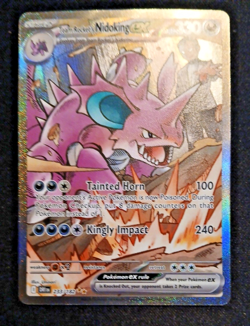 Pokemon TCG, Team Rocket's Nidoking ex 233/182 Sv10 Destined Rivals SIR RARE, NM - Image 2