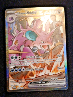 Pokemon TCG, Team Rocket's Nidoking ex 233/182 Sv10 Destined Rivals SIR RARE, NM - Image 4