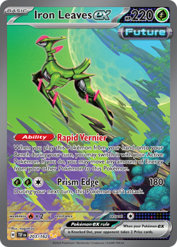 IRON LEAVES EX 203/162 SPECIAL ILLUSTRATION RARE TEMPORAL FORCES POKEMON NM/M - Image 3