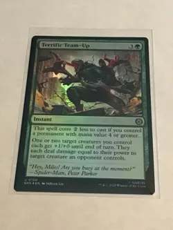 Terrific Team Up Foil MTG Marvel's Spider-Man #120 NP - Image 1