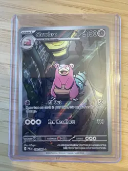 Slowbro 090/084 Illustration Rare Pitch Black Pokemon Holo Near Mint In Hand - Image 1