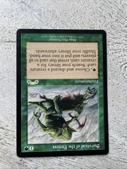 Survival of the Fittest MTG Exodus Reserved List LP Magic The Gathering Vintage - Image 2