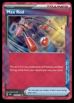 Max Rod 116/131 Holo ACE SPEC Rare Prismatic Evolutions Pokemon Near Mint - Image 1