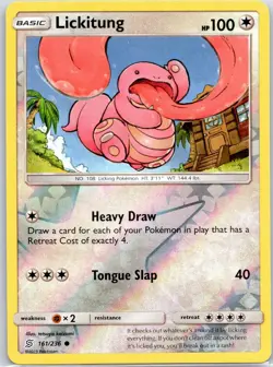 Lickitung 161/236 Common Unified Minds Pokemon Reverse Holo Lightly Played - Image 1