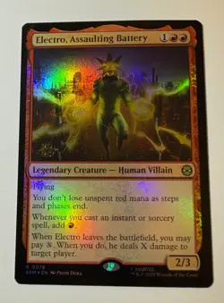 MTG [FOIL] Electro, Assaulting Battery - Marvel's Spider-Man - NM - Image 1