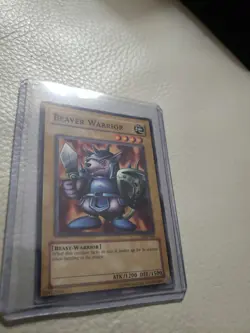 Yu-Gi-Oh! TCG Beaver Warrior Legend of Blue Eyes LOB-064 Unlimited Near Mint - Image 1