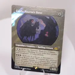 Frodo Saurons Bane Surge Foil Showcase Tales of Middle Earth LoTR MTG NM - Image 3