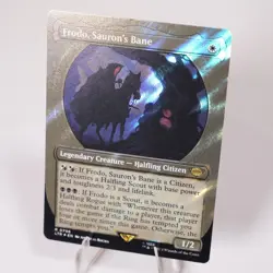 Frodo Saurons Bane Surge Foil Showcase Tales of Middle Earth LoTR MTG NM - Image 4