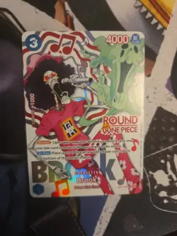 Round 1 Brook English One Piece Promo Op11-056 - Image 1
