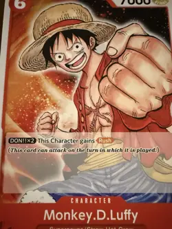 One Piece TCG P-001 Monkey.D.Luffy Pre Errata 2022 Demo Promo Pack - Image 1