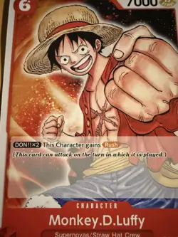 One Piece TCG P-001 Monkey.D.Luffy Pre Errata 2022 Demo Promo Pack - Image 2