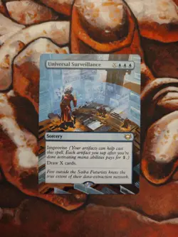 Magic the Gathering Universal Surveillance Hand Painted Custom MTG Alter - Image 1