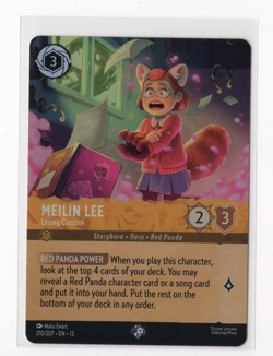 Disney Lorcana Meilin Lee Losing Control 210/207 Epic Foil Attack Of The Vine - Image 1