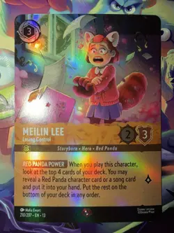 Disney Lorcana Attack Of The Vine Meilin Lee - Losing Control 210/207 EPIC FOIL - Image 1