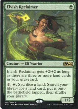 MTG: Core Set 2020: Elvish Reclaimer: Lightly Played Condition - Image 1