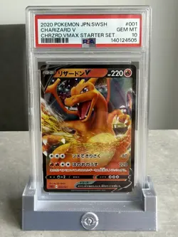 Pokemon Card PSA 10 Charizard V 001/021 sC Japanese VMAX Starter Set Holo 2020 - Image 1