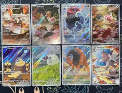 Pokemon TCG Illustration Rare Card Lot Of 8 - IR Mixed S&V-Mega Cards English - Image 2