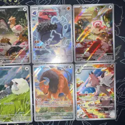 Pokemon TCG Illustration Rare Card Lot Of 8 - IR Mixed S&V-Mega Cards English - Image 4