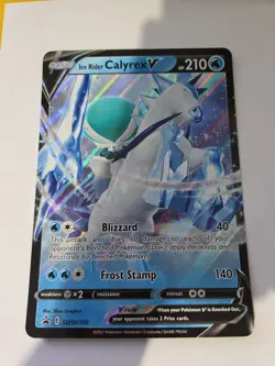 Ice Rider Calyrex V SWSH130 Jumbo Cards Holo - Image 1