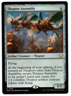 Magic the Gathering MTG Card: Thopter Assembly #0386 MOC Rare! NM - Image 1