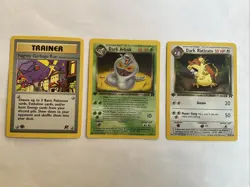 Nine Team Rocket First Edition Pokemon Cards - Image 1