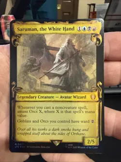 Saruman, the White Hand (Showcase Scrolls Foil) Lord of the Rings 477 NM - Image 1