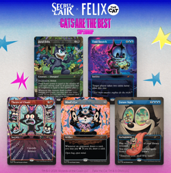 MTG Secret Lair Felix The Cat Magic Bag of Tricks NON-FOIL Tobys Journey IN HAND - Image 2