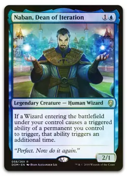 Naban, Dean of Iteration #58 (Foil) (NM) Dominaria DOM Magic MTG - Image 1