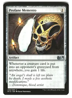 Profane Memento 226 Uncommon Magic 2015 (M15) Magic: The Gathering LP - Image 1
