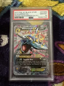 M Sharpedo Ex #XY200 2017 Pokemon Holo Black Star Promo PSA 10 - Image 1