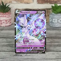 Mewtwo V 030/078 Holo Ultra Rare Pokemon Card - Pokemon Go - Near Mint/Mint - Image 1