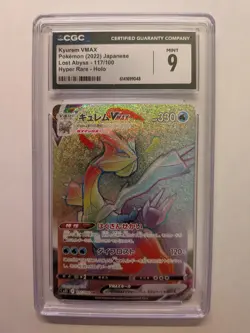Pokemon Kyurem VMAX 117/100 Lost Abyss Hyper Rare Holo CGC 9 Japanese - Image 1