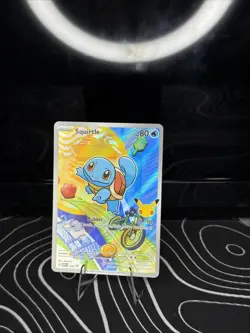 2026 Pokemon Squirtle 039 First Partner Illustration Full Art Holo Promo - Image 1