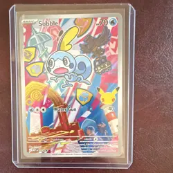 Nintendo Pokemon TCG English MPE Holo 3 Card Lot Grookey Sobble Scorbunny - Image 4