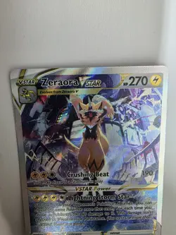 Pokemon TCG Zeraora VSTAR GG43/GG70 Crown Zenith Full Art Holo Ultra Rare 2023 - Image 3