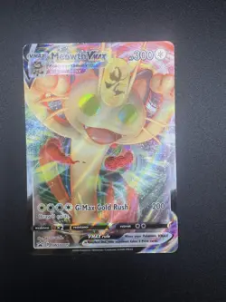 Pokemon TCG Meowth VMAX SWSH005 Promo - Image 1
