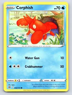 Corphish 032/172 Common Brilliant Stars Pokemon Near Mint - Image 1
