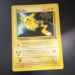 Pikachu WotC Black Star Promo #4 Regular Rare EN 1999 50 HP Pokemon TCG - Image 1